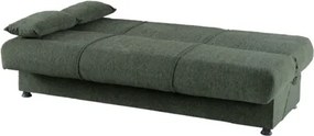 Divano Letto 3 Posti 190x81x90 Con Contenitore Cosy Bacos Verde