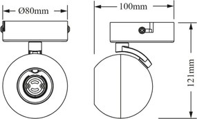 Osram - Faretto SPOT SPHERAL 1xGU10/6W/230V bianco