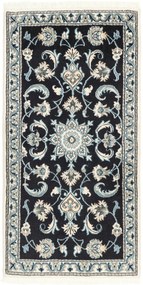 Nain Tappeto 140x70 Blu (Iran) Annodato A Mano