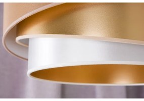 Duolla - Lampadario a plafone KOBO 1xE27/15W/230V diametro 45 cm rame/oro/bianco