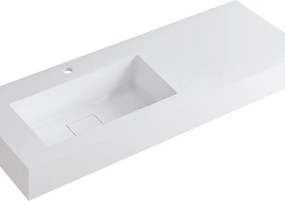Mobile bagno sospeso con lavabo L 120 x H 40 cm indaco 1 cassetto per vasca a sinistra Pixel