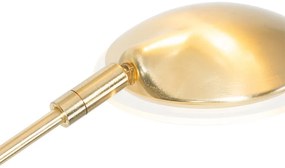 Lampada da terra di design in ottone con LED 5 luci - Sixties Trento