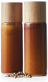 Set macina pepe e sale color ambra in ceramica 2 pz Gastro Amber – Bitz