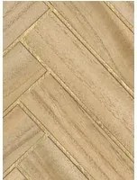 CMO Paris Tapete Bois Chevron - Blond Or