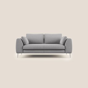 Plano divano moderno in microfibra tecnica smacchiabile T11 grigio