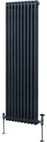 Termosifone Radiatore a 2 colonne per riscaldamento centralizzato verticale Grigio Antracite 180x47cm