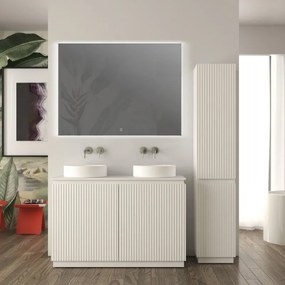 Top Cortina mdf L121 X P45 X H1,6 cm idrorepellente e antigraffio, bianco opaco