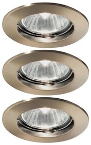Ideal Lux - Set da 3 faretti da incasso JAZZ 1xGU10/50W/230V bronzo