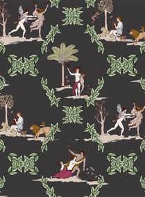 Coordonne Tapete Neo-Bucolic - Black