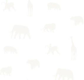 Carta da parati Animali Precious sabbia, 53 cm x 10.05 m