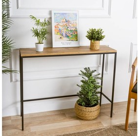 Tavolino da salotto CANVAS 80x100 cm pino atlantic/nero