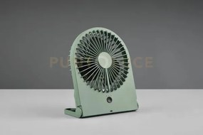 Breezy ventilatore da appoggio verde 3 velocita' ricaricabile h. 23cm
