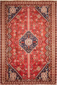 Gashghai Tappeto 310x210 Rosso (Iran) Annodato A Mano