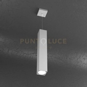 Plate sospensione tubo h.50 1 luce grigio 1129-s50-gr