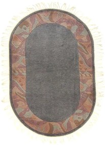 Nepal Tappeto 100x160 Nero (Indian) Annodato A Mano