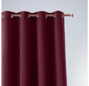 Tenda confezionata unica color bordeaux con occhielli 140 x 250 cm