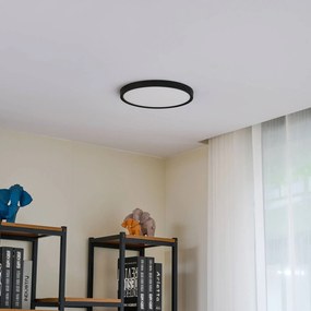 Lindby Plafoniera LED Pravin, Ø 30 cm, 3.000 K, nero