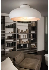 Plafoniera glamour Mogano E27 bianco Ø 40 cm x