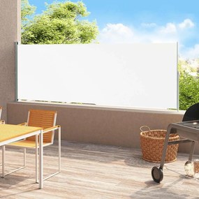 Tenda Laterale Retrattile Per Patio 220x500 Cm Crema /
