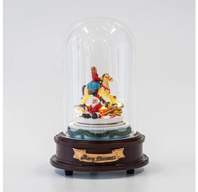 LED Decorazione natalizia animata con musica 8xLED/3xAAA bianco caldo