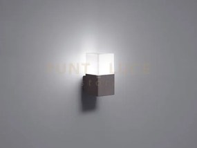 Hudson applique 1 luce attacco e14 lampadina led inclusa colore ant...