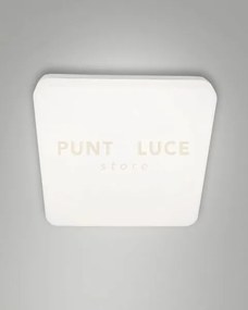 Folk  plafoniera bianca l.28x28cm a led 27w 3000k 2500lm ip65