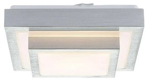 Lindby - Mirco Square LED Plafoniera L27 Alu/White Lindby