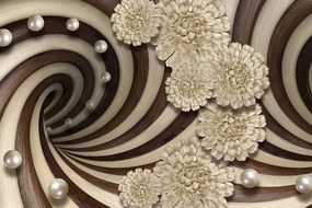 Carta da parati autoadesiva – Spirale astratta