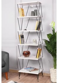 Libreria BALABAN 165x48 cm bianco/nero