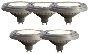 Set di 5 Lampada LED GU10 AR111 8W 750 lm 3000K