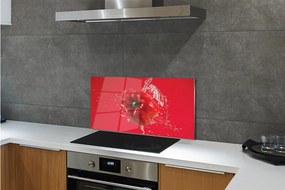 Pannello paraschizzi cucina Paprica d'acqua 100x50 cm