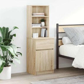 Comodino Rovere Sonoma 39x35x125 Cm İn Legno Multistrato /