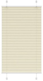 Tenda Plissettata Crema 70x150 Cm Larghezza Tessuto 69,4 Cm /
