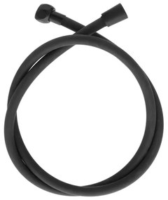 Laccio doccia 150 cm in silicone nero antitorsione Hidra