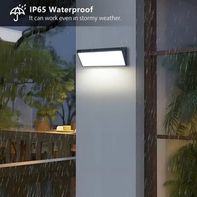 Brilagi - Applique LED da esterno TRIANGLE LED/42W/230V nera IP65