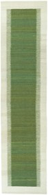 Kilim Tappeto 350 x 90 Verde (Tacchino) Tessuto A Mano
