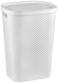 Cesto portabiancheria in plastica bianca 60 l Infinity - Curver