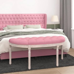 Panca Rosa 110,5x45x49 Cm İn Velluto /