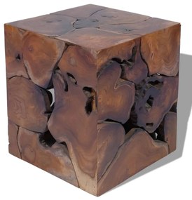 Sgabello in legno massello di teak