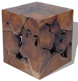 Sgabello in legno massello di teak
