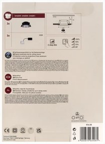 Paulmann 93408 - SET 3xLED/6,5W IP44 Faretto bagno dimmerabile COLE 230V