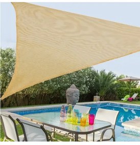 Vele parasole Tenda 3,5 x 3,5 m Cioccolato Polietilene 350 x 350 x 0,5 cm