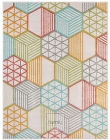 Tappeto colorato con motivi geometrici Larghezza: 120 cm | Lunghezza: 160 cm