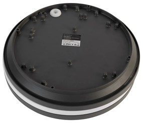 Plafoniera da parete e soffitto grigio scuro 2 luci IP54 - Glow