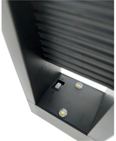 Lampada solare a LED 2x LED, 1,2 V, 200 mAh, IP44, nera