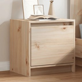 Comodino 40x30,5x40 Cm İn Legno Massello Di Pino /