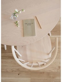 Tavolo da pranzo rotondo con piano in rovere 115x115 cm Yumi - Rowico