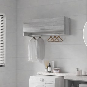 Armadio Grigio Sonoma 100x32,5x35 Cm İn Legno Ingegnerizzato /