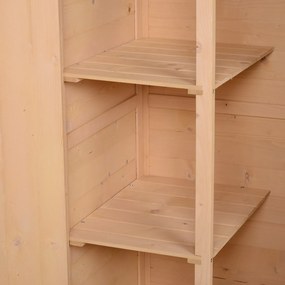Casetta Box da Giardino in Legno di Abete 75x56x115 cm...