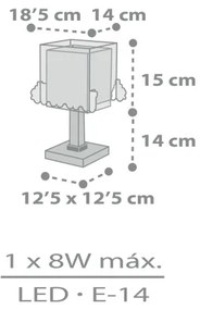 Dalber 63531N - Lampada da comodino LED per bambini TRAIN 1xG4/4W/230V, multicolore